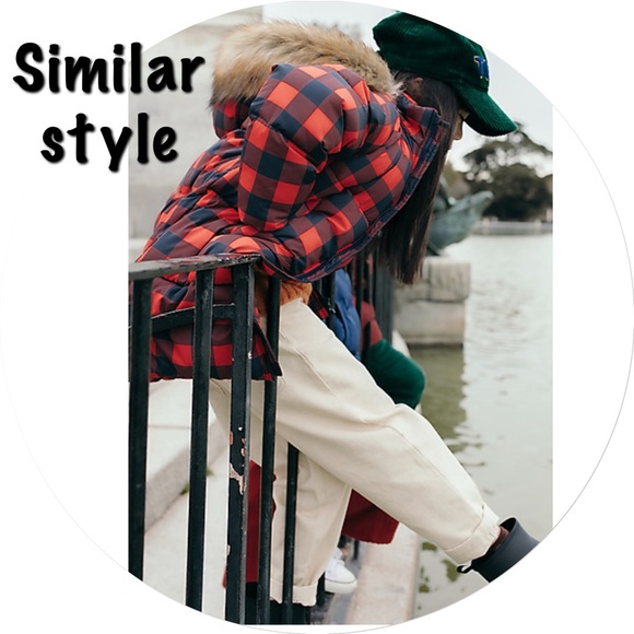 3x 👯‍♀️Host Pick⚡️Roots Kids Park Plaid Down Parka - Picture 2 of 12